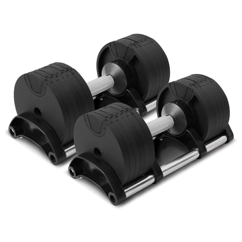 Mancuernas Ajustables 2 x 20kg + Rack / PROmachine — vista 2