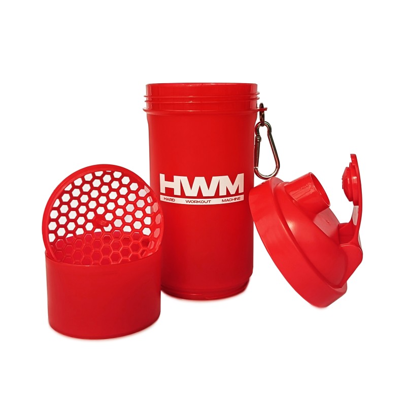 Shaker PVC 600ml Rojo / HWM® — vista 2