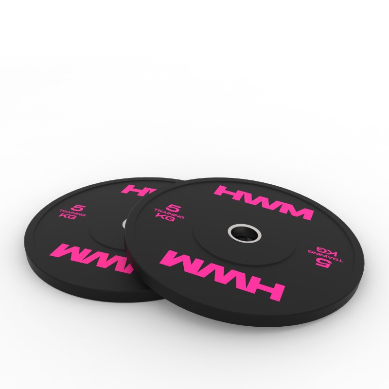 Par Bumper Plates Pink Color 5kg / HWM® — vista 2