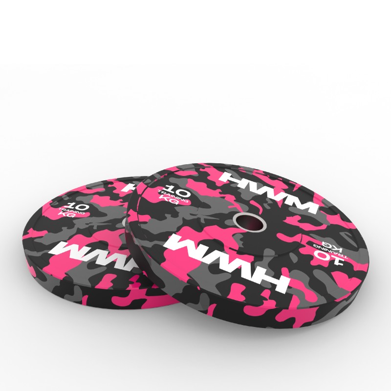 Par Bumper Plates Pink Color 10kg / HWM® — vista 2