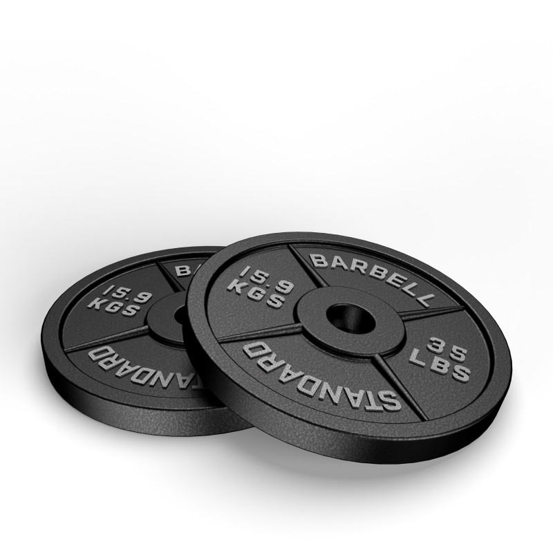 Par Discos Olímpicos 35lb / Barbell Standard — vista 2