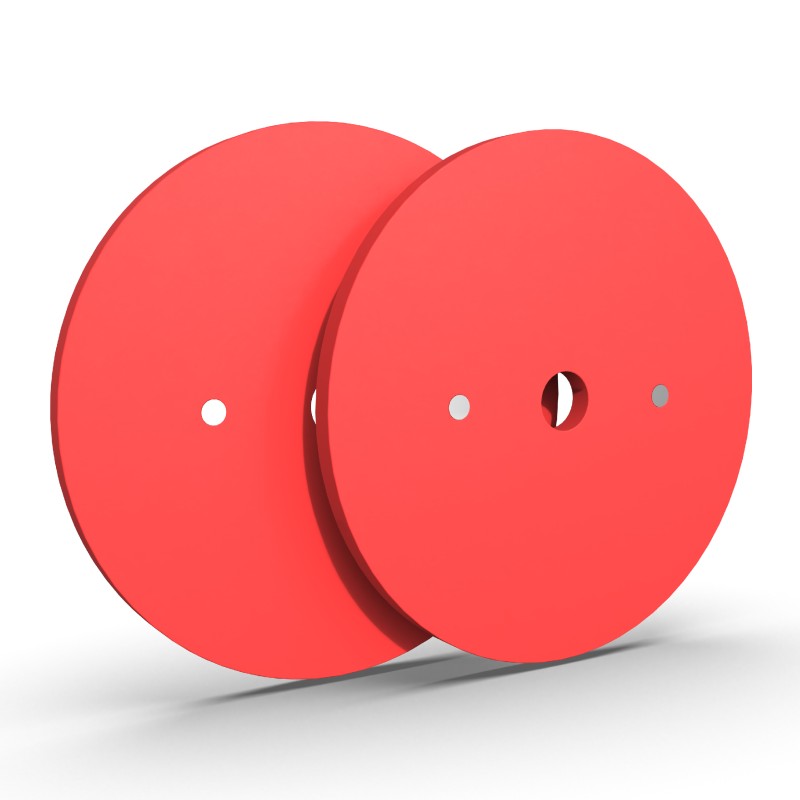 Par Discos Calibrados Powerlifting 25kg Rojo / XMASTER — vista 3