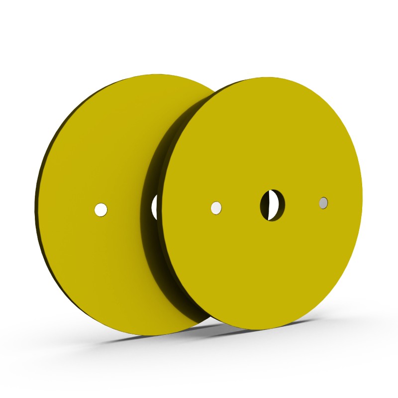 Par Discos Calibrados Powerlifting 15kg Amarillo / XMASTER — vista 3