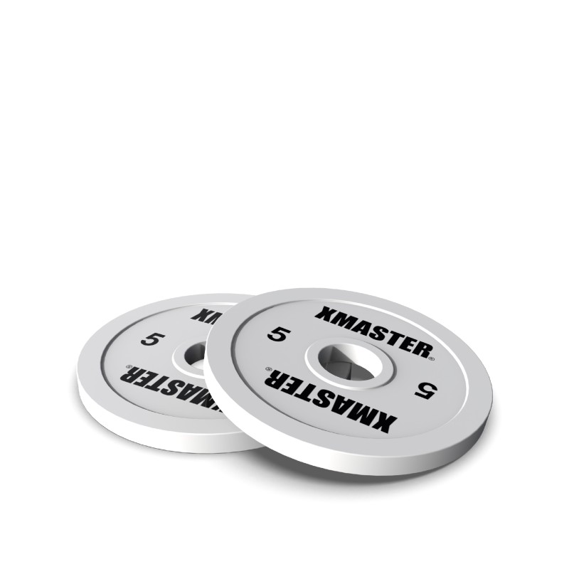 Par Discos Calibrados Powerlifting 5kg Blanco / XMASTER — vista 2