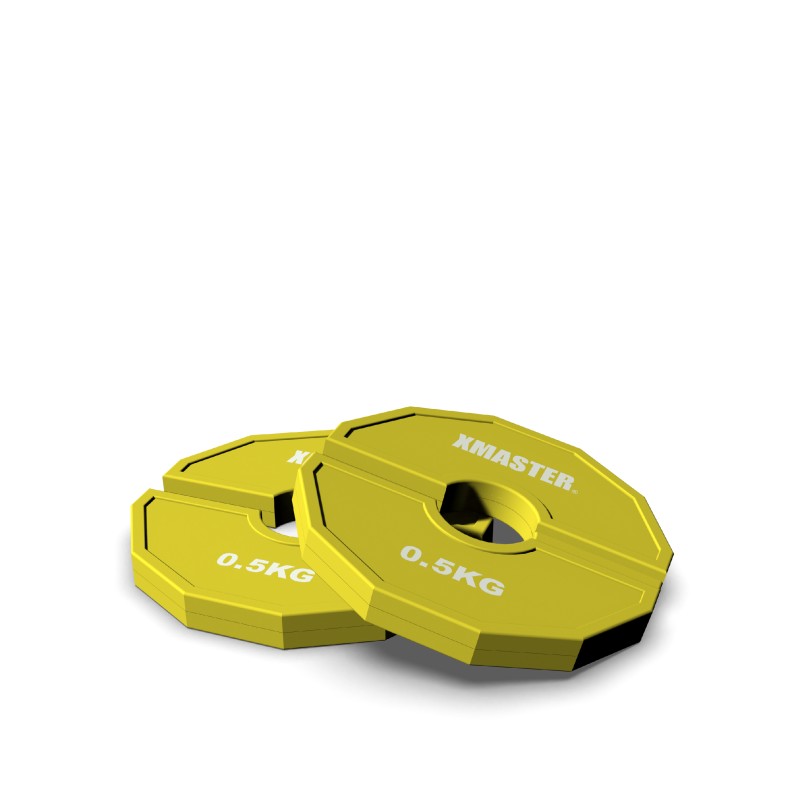 Par Discos Fraccionales Add-On 0.5kg Amarillo / XMASTER — vista 2