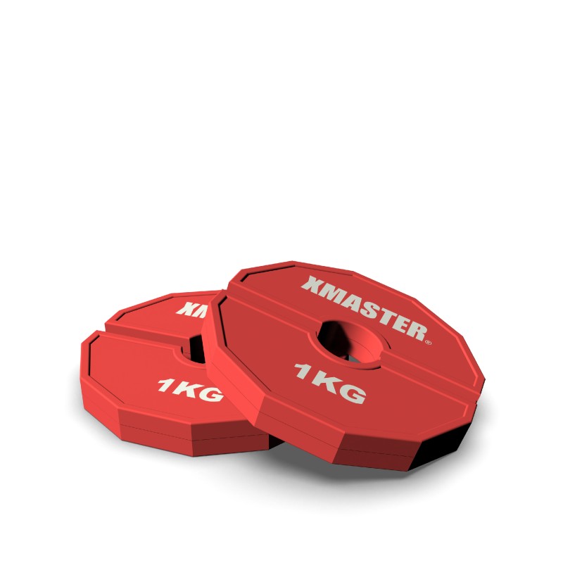 Par Discos Fraccionales Add-On 1.0kg Rojo / XMASTER — vista 2