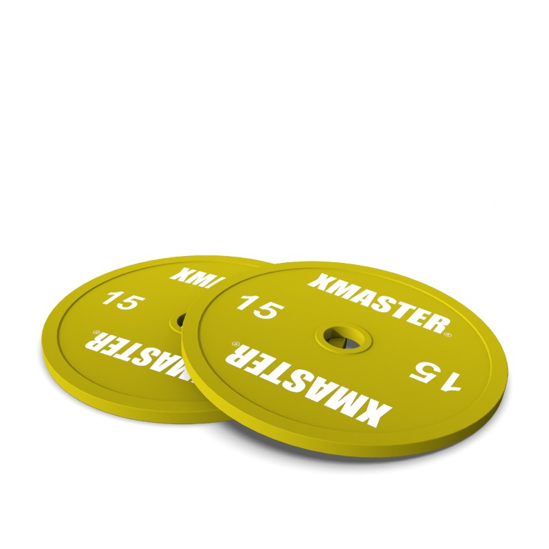 Par Discos Calibrados Powerlifting 15kg Amarillo / XMASTER — vista 2
