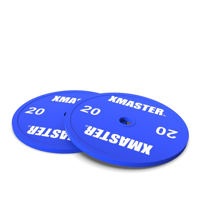 Par Discos Calibrados Powerlifting 20kg Azul / XMASTER — vista 2