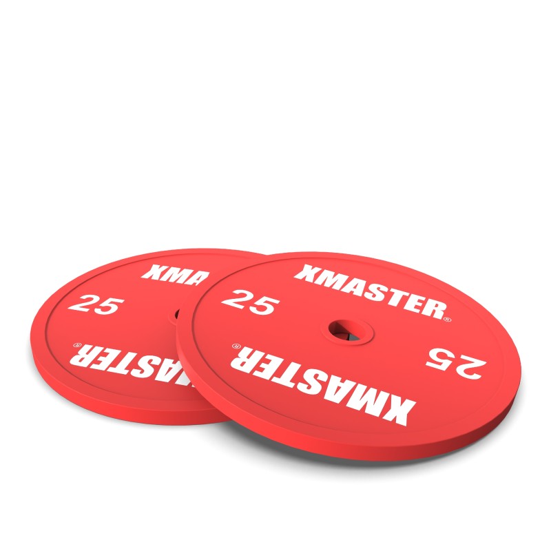 Par Discos Calibrados Powerlifting 25kg Rojo / XMASTER — vista 2