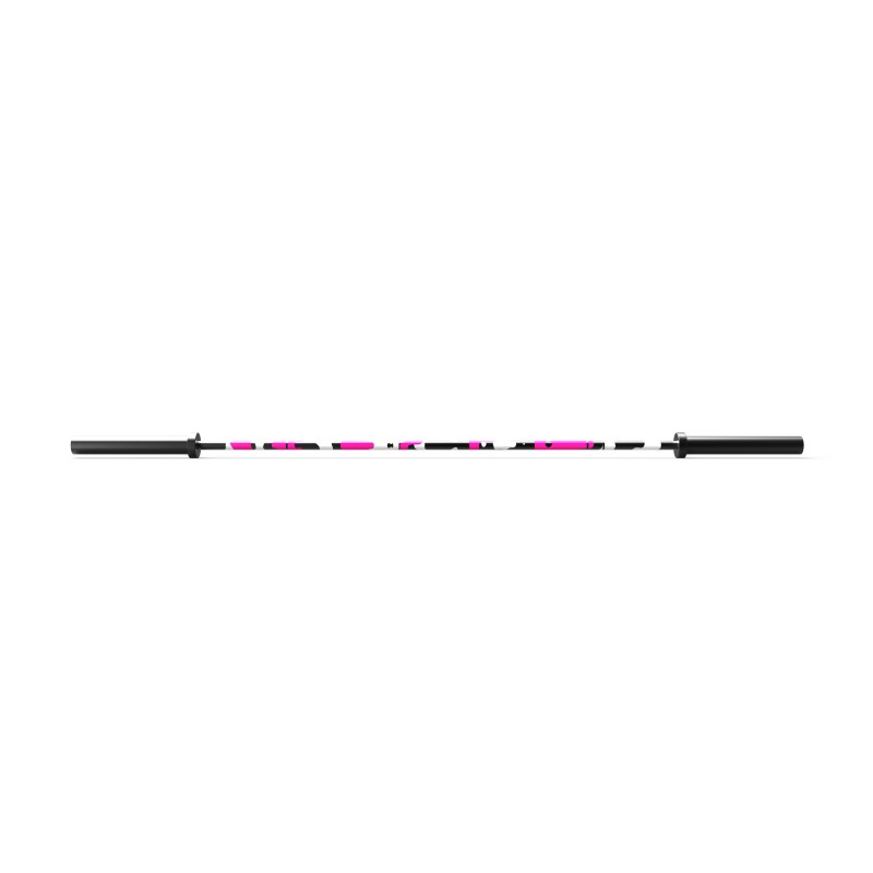 Barra Olímpica Cerakote Pink Camo 500lb 15kg / HWM — vista 6