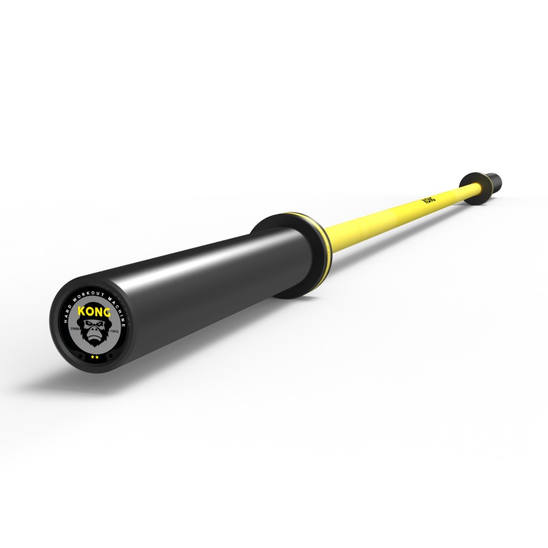 Barra Olímpica Cerakote Amarillo 15kg / KONG — vista 2