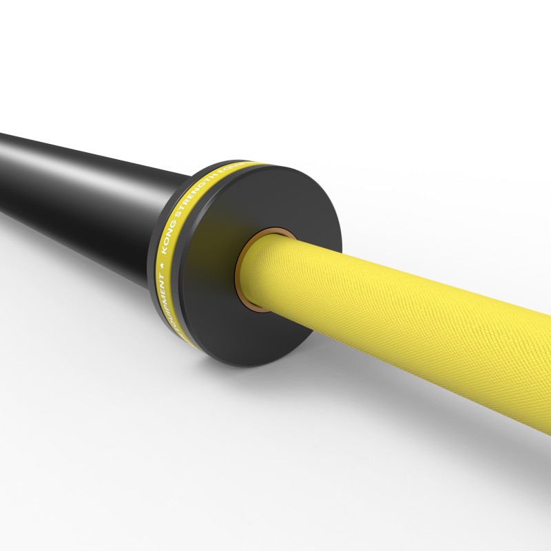 Barra Olímpica Cerakote Amarillo 15kg / KONG — vista 4