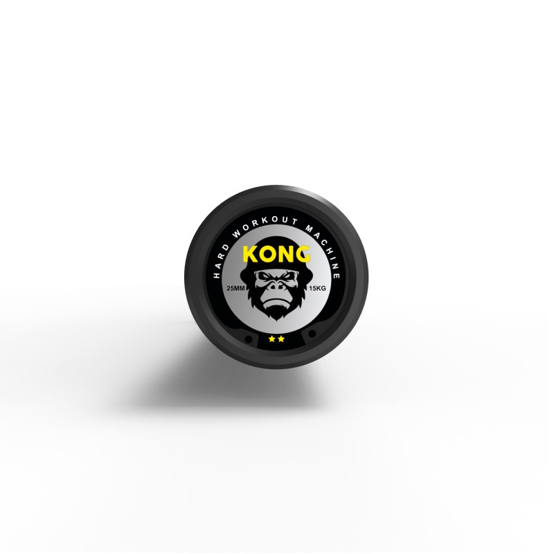 Barra Olímpica Cerakote Amarillo 15kg / KONG — vista 5