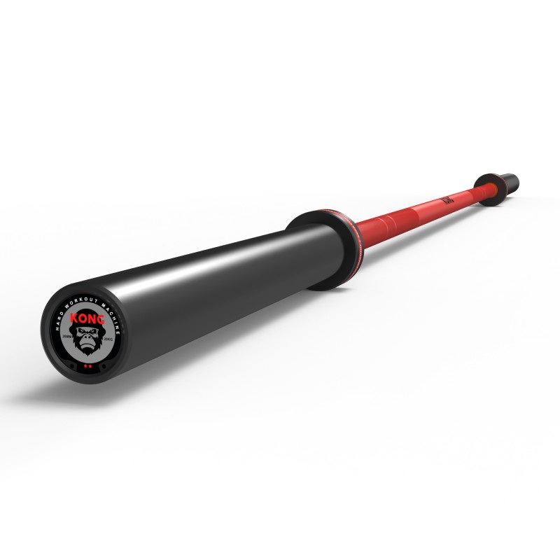 Barra Olímpica Cerakote Rojo 20kg / KONG — vista 2