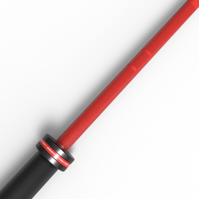Barra Olímpica Cerakote Rojo 20kg / KONG — vista 3