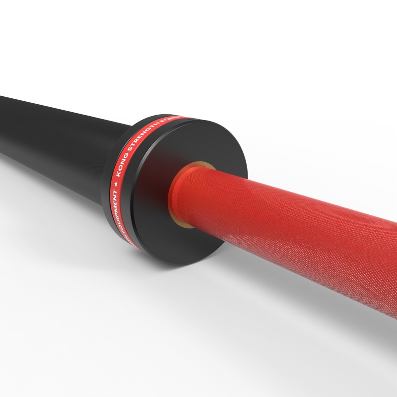 Barra Olímpica Cerakote Rojo 20kg / KONG — vista 4