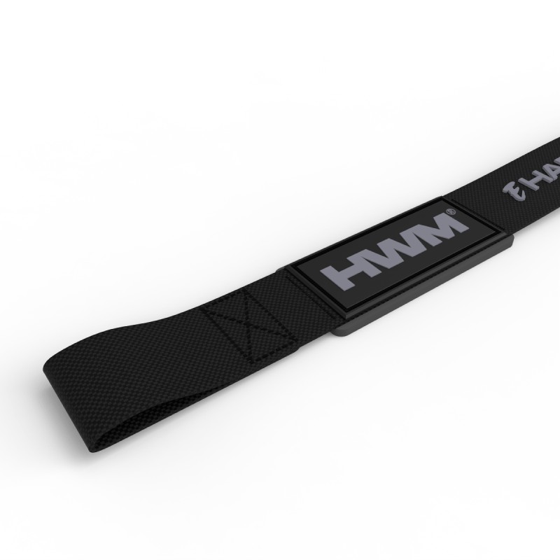 Par Correas de Levantamiento Hard 3.0 Negro / HWM® — vista 2