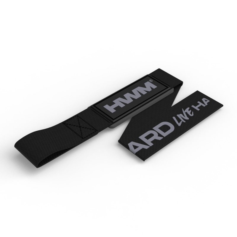 Par Correas de Levantamiento Hard 3.0 Negro / HWM® — vista 3