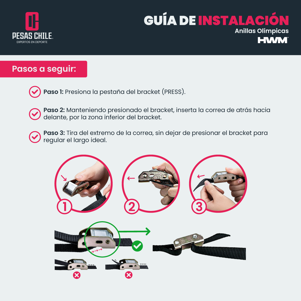 Par Anillas Olímpicas de Gimnasia Madera / HWM® — vista 6