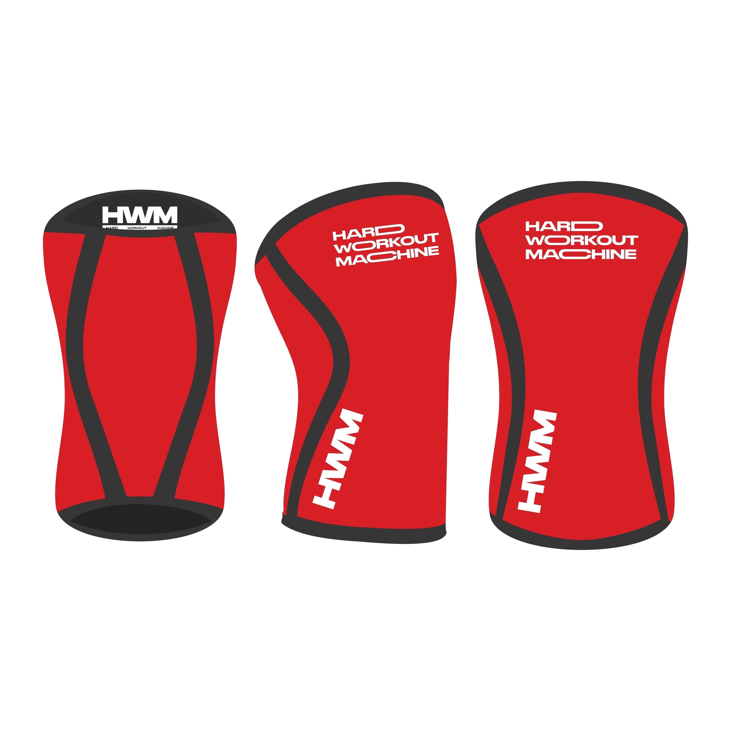 Par Rodilleras de Neopreno 5mm Red / HWM® — vista 2