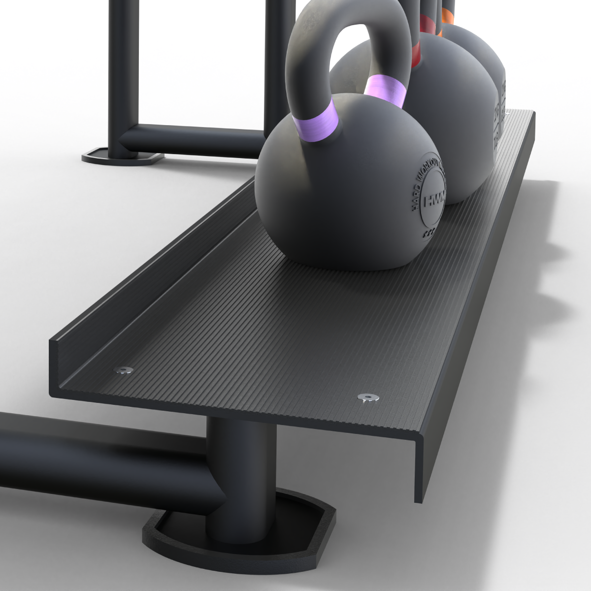 Rack de Almacenamiento Kettlebells 3 Niveles / HWM® — vista 4