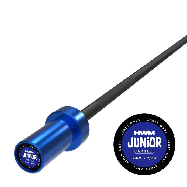 Barra Olímpica 2.2kg Junior Series (Azul) / HWM