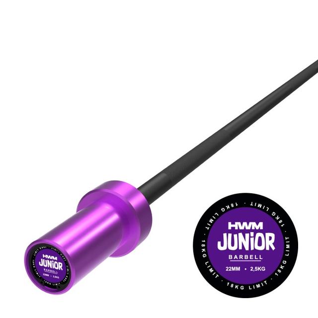 Barra Olímpica 2.2kg Junior Series (Morado) / HWM®