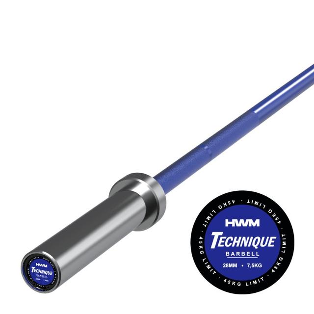 Barra Olímpica 7.5kg Blue Technique Series / HWM