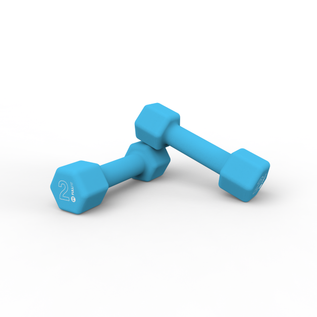 Par Mancuernas de Neopreno 2kg Celeste / FullFit