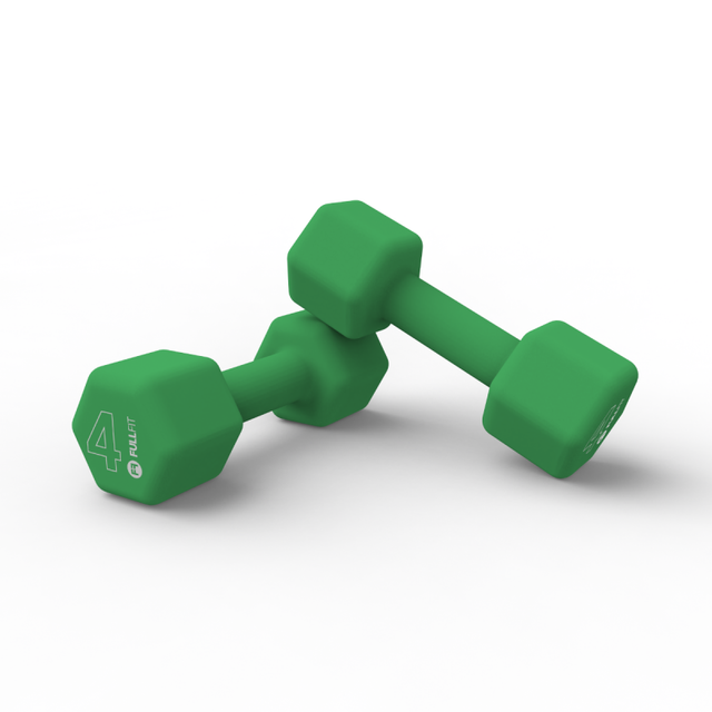 Par Mancuernas de Neopreno 4kg Verde / FullFit
