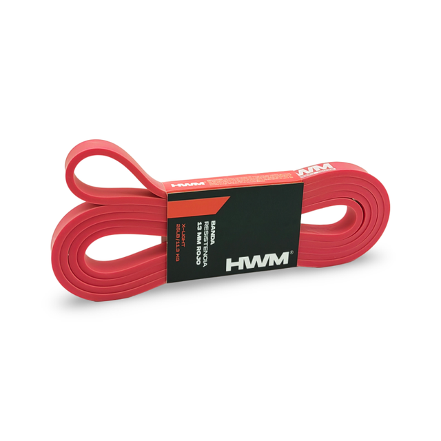 Banda de Resistencia X-Light 13mm 25Lbs Rojo / HWM®