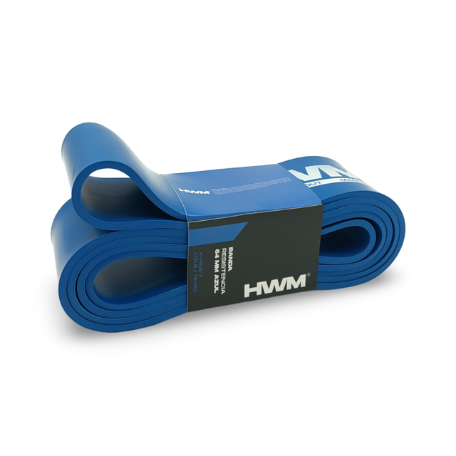 Banda de Resistencia X-Heavy 64mm 175lbs Azul / HWM