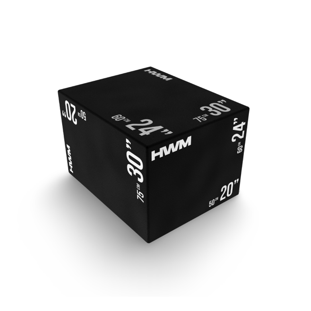 Cajón Pliométrico Acolchado 3 en 1 (75x50x60cm) / HWM®