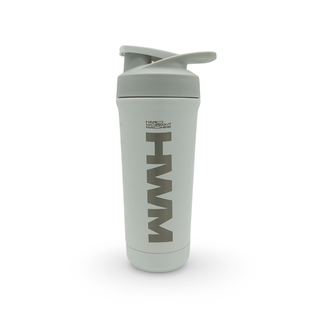 Botella Shaker Acero Inoxidable 800ml Blanco / HWM®