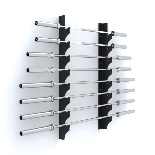Rack de Almacenamiento Barra Olímpica 8pcs Horizontal de Muro / HWM®
