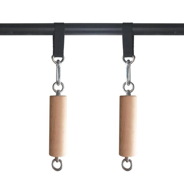 Par Agarres OCR Pull Up Bars de Madera 50mm / Araknido