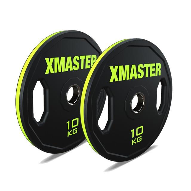 Par Discos Olímpicos Rubber Hand Grip 10kg / XMASTER
