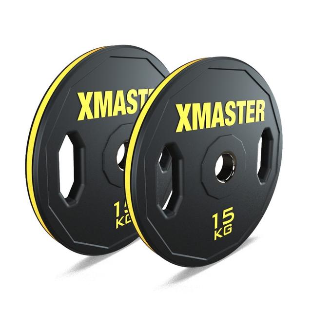 Par Discos Olímpicos Rubber Hand Grip 15kg / XMASTER