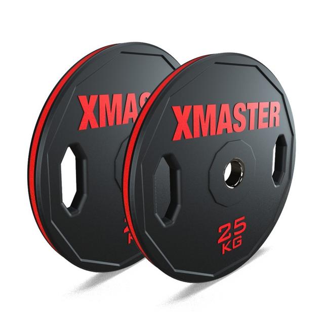 Par Discos Olímpicos Rubber Hand Grip 25kg / XMASTER