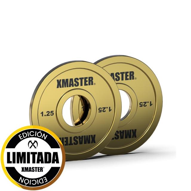 Par Discos Fraccionados Gold Steel 1.25kg / XMASTER