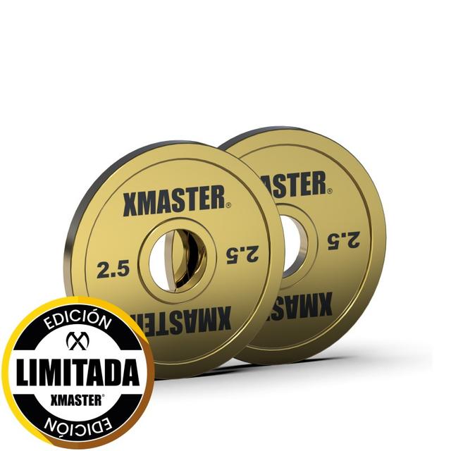 Par Discos Fraccionados Gold Steel 2.5kg / XMASTER