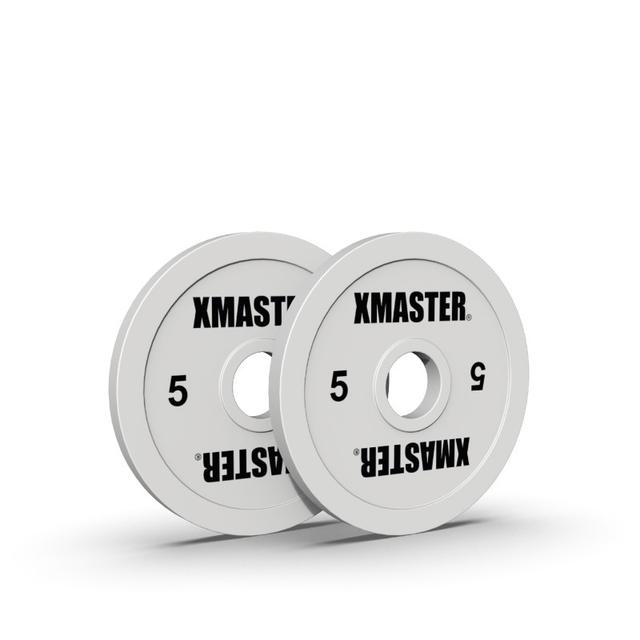 Par Discos Calibrados Powerlifting 5kg Blanco / XMASTER