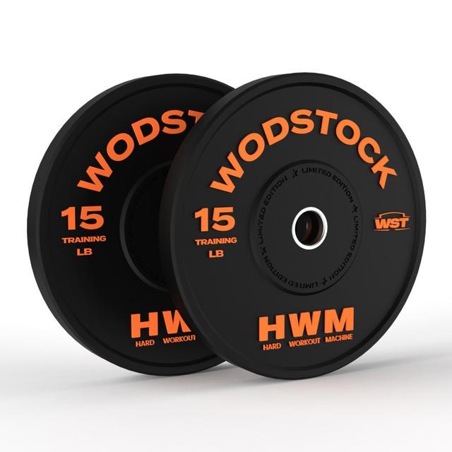 Par Bumper Plates 15lb Wodstock Edición Limitada / HWM