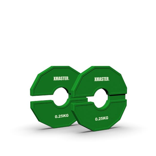 Par Discos Fraccionales Add-On 0.25kg Verde / XMASTER
