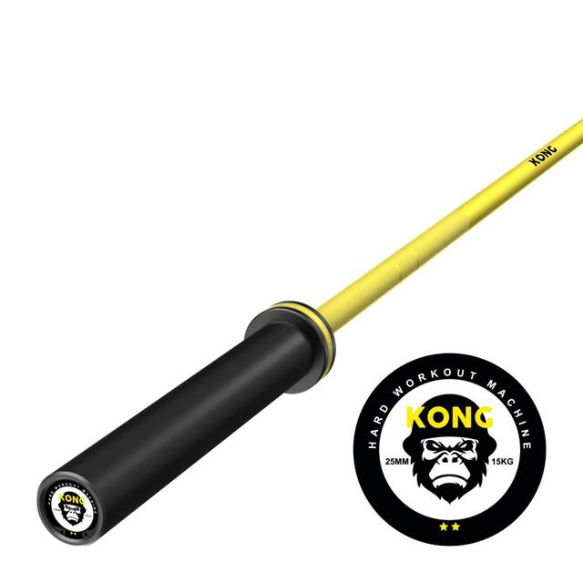 Barra Olímpica Cerakote Amarillo 15kg / KONG